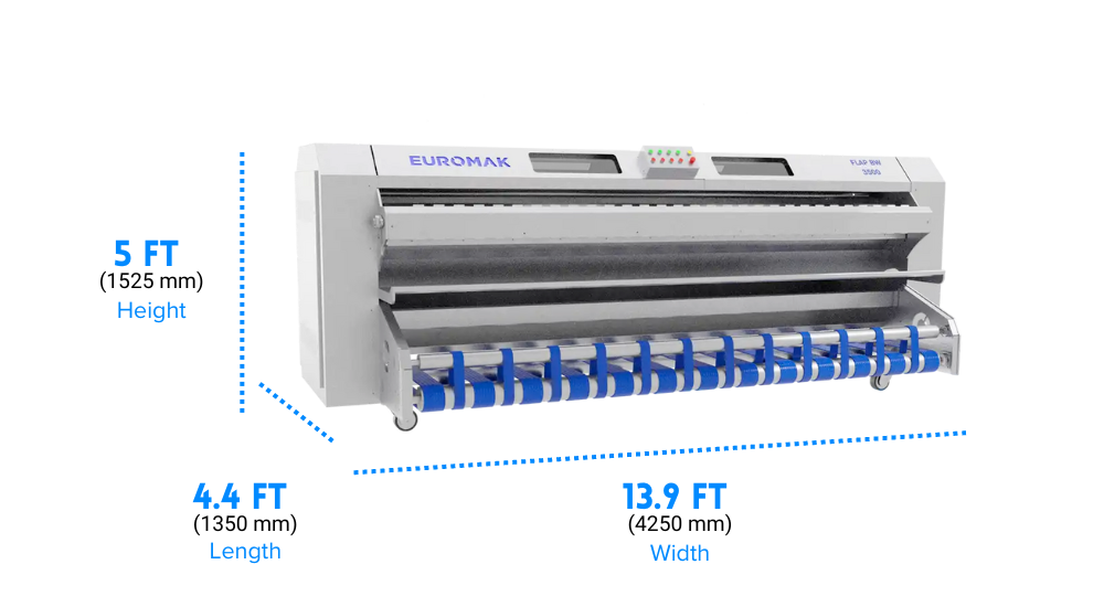 dusting equipment for large-area carpet preparation