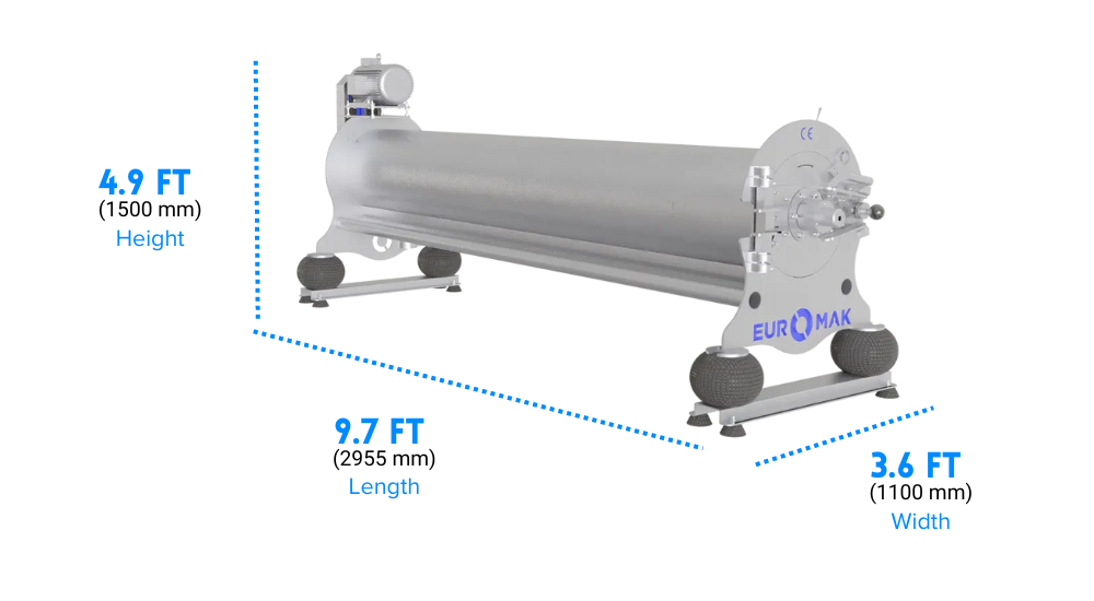 Spin 2300 7.5ft Rug Spinner Centrifuge Machine