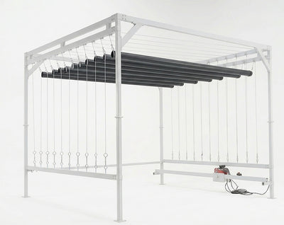 Carpet Rug Drying Rack Hanging System - Pulley Controlled