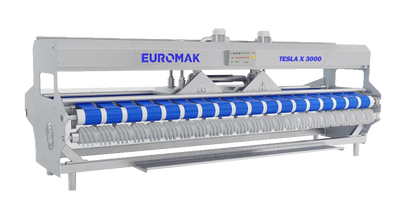 Automated rug packing system for commercial cleaners